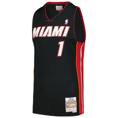 Chris Bosh Miami Heat 2012/13 Hardwood Classics Swingman Jersey Black - Mitchell & Ness