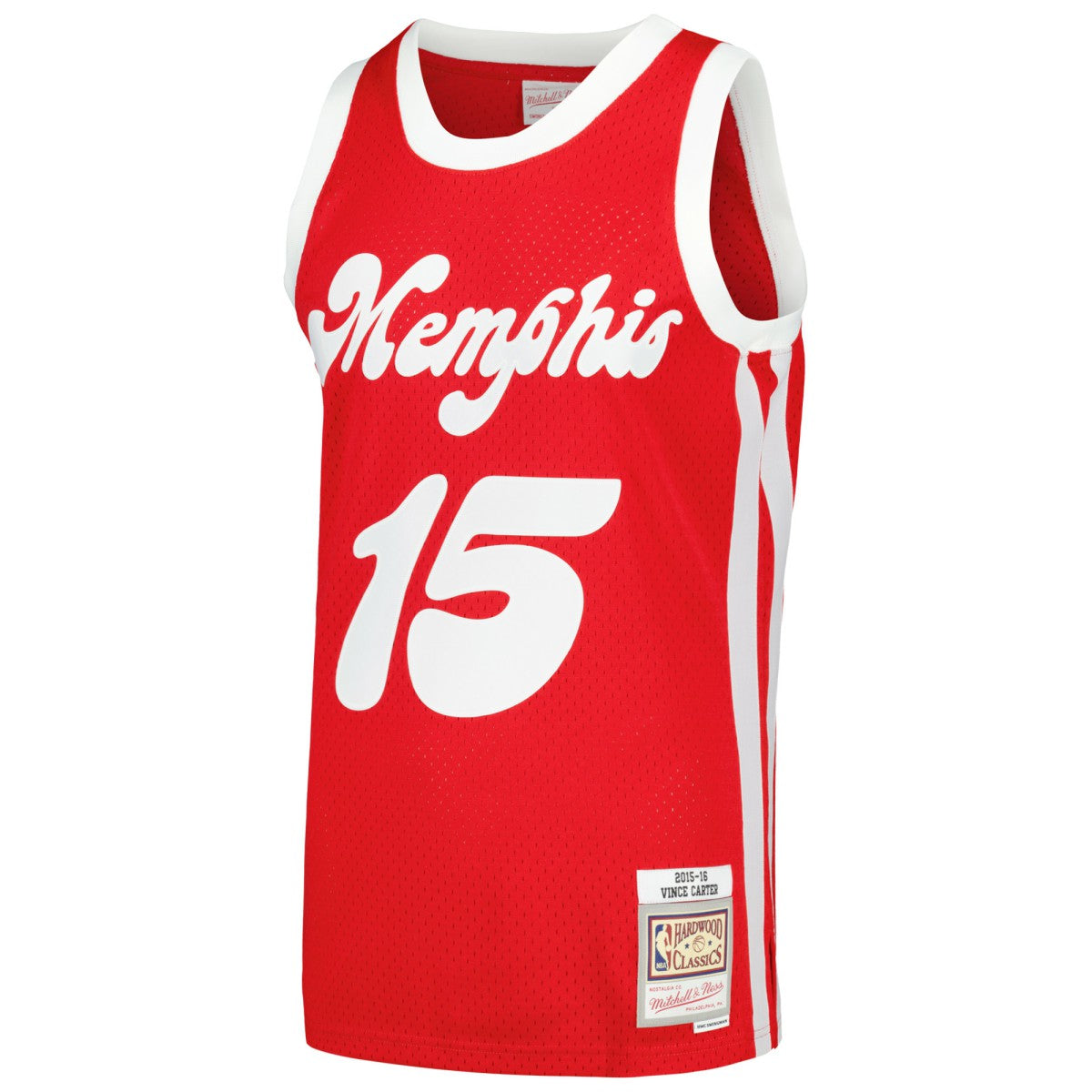 Vince Carter Memphis Grizzlies 2015/16 Hardwood Classics Swingman Jersey Red - Mitchell & Ness