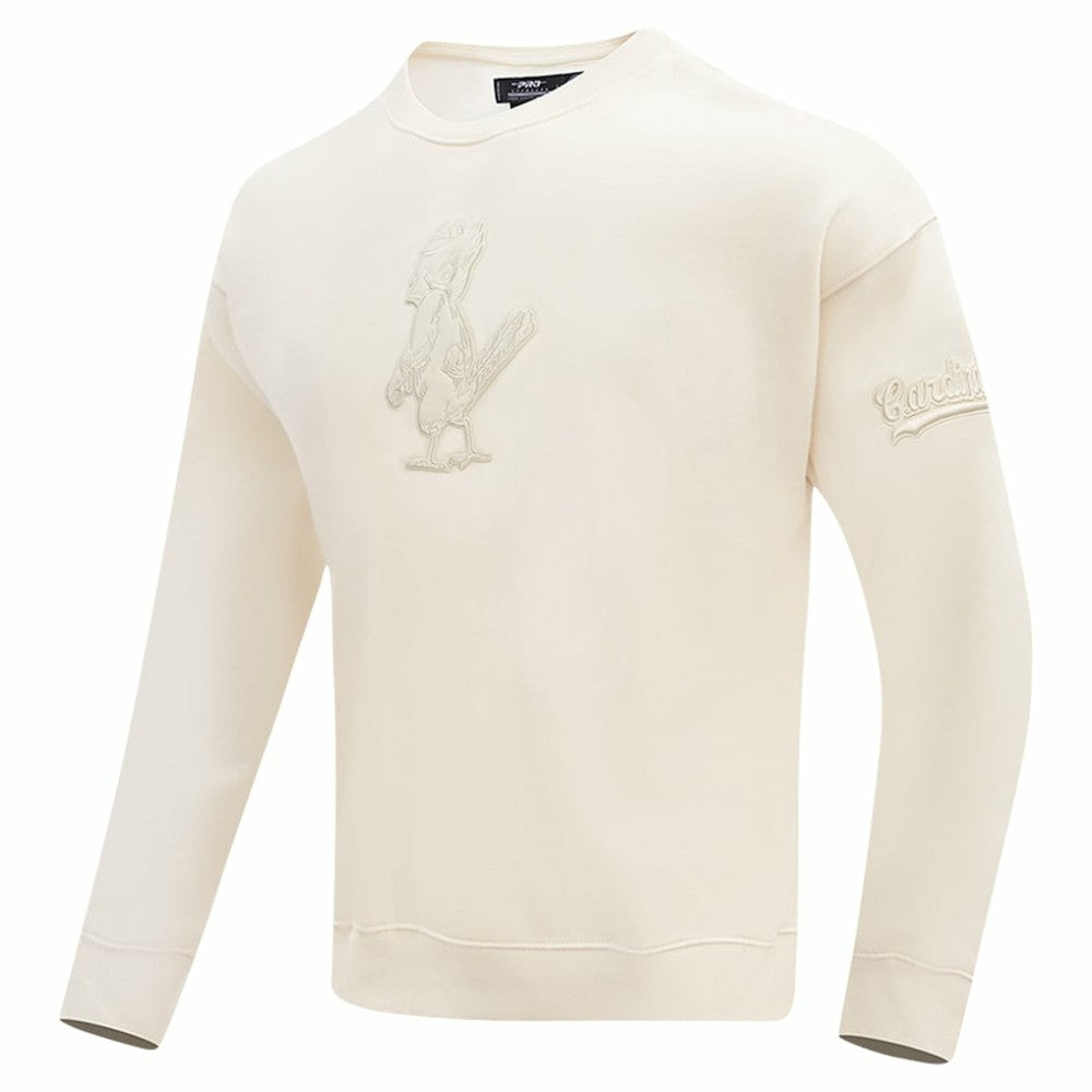 St. Louis Cardinals Pro Standard Neutral Drop Shoulder Pullover Sweatshirt - Cream Pullover
