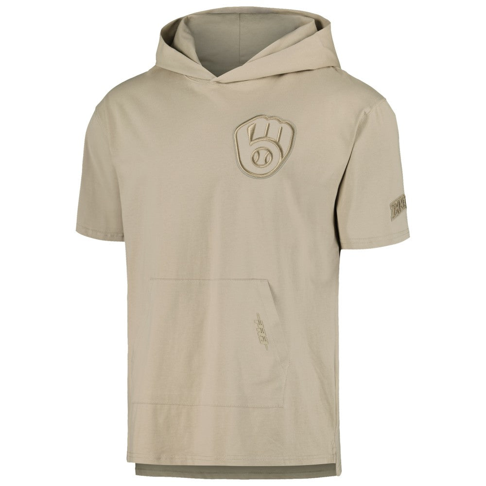 Milwaukee Brewers Pro Standard Neutral Hoodie T-Shirt - Tan Hoodies