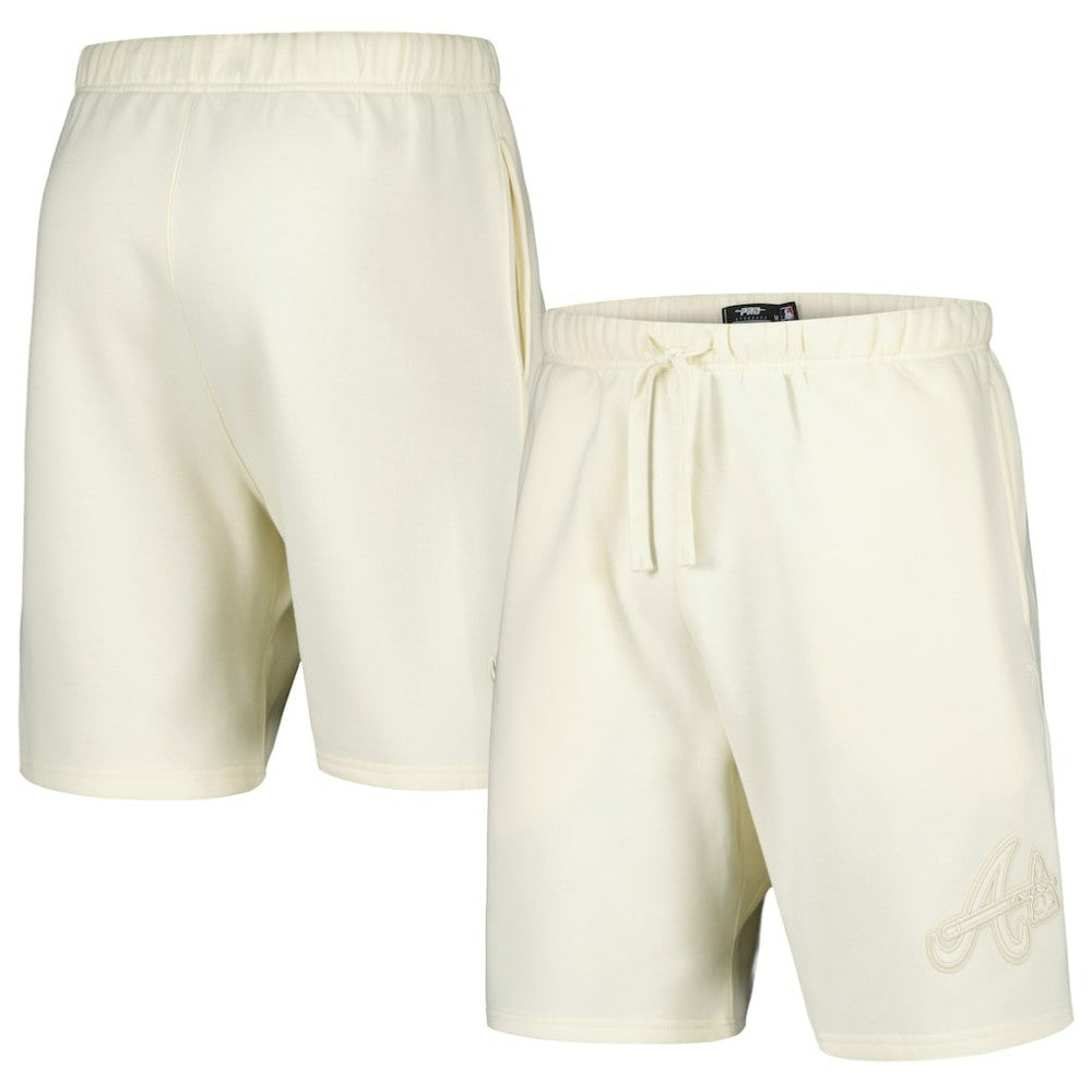 Atlanta Braves Pro Standard Neutral Fleece Shorts - Cream Shorts