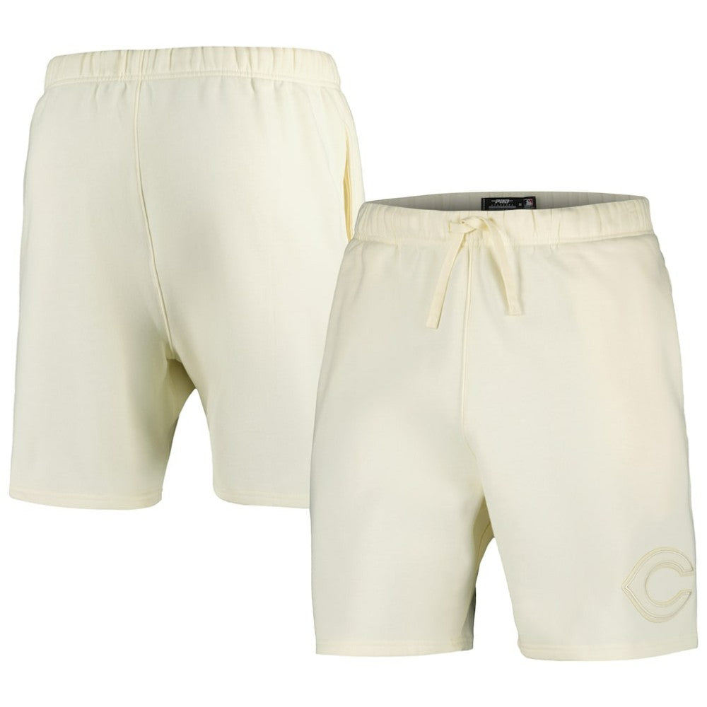 Cincinnati Reds Pro Standard Neutral Fleece Shorts - Cream Shorts
