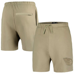 Cleveland Guardians Pro Standard Neutral Fleece Shorts - Khaki Shorts