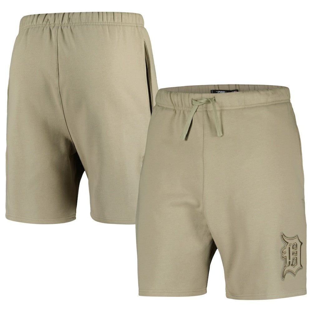 Detroit Tigers Pro Standard Neutral Fleece Shorts - Khaki Shorts