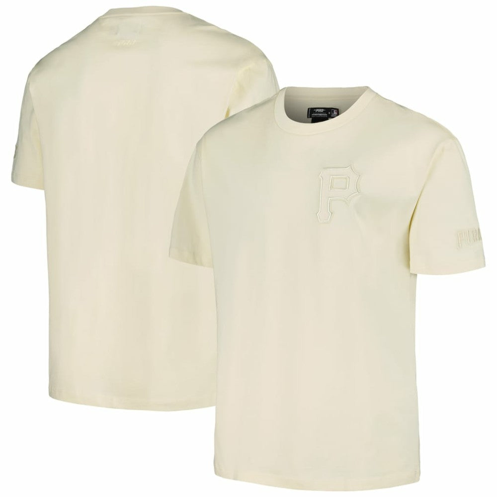 Pittsburgh Pirates Pro Standard Oversized Neutral CJ Dropped Shoulders T-Shirt - Cream T-shirts