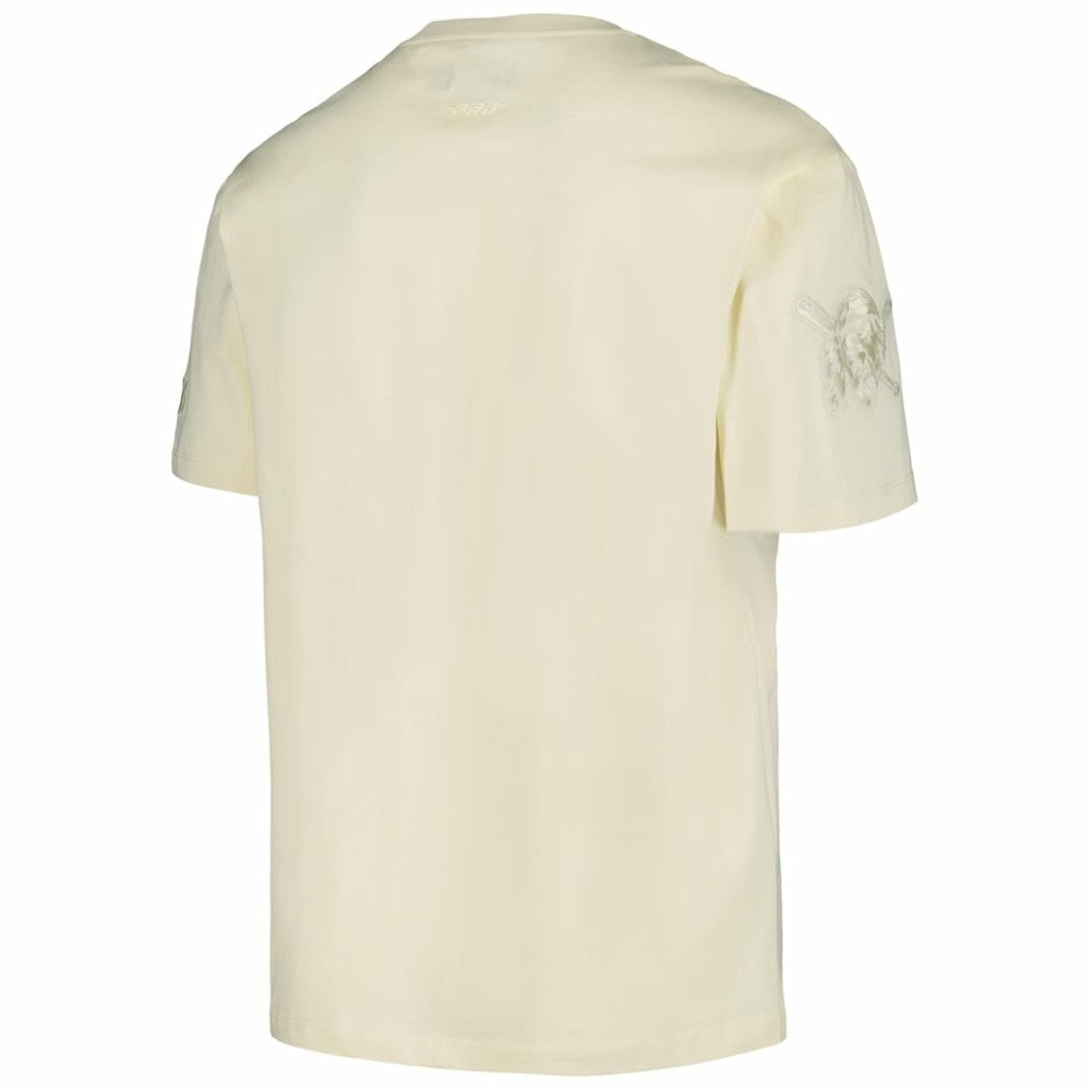 Pittsburgh Pirates Pro Standard Oversized Neutral CJ Dropped Shoulders T-Shirt - Cream T-shirts