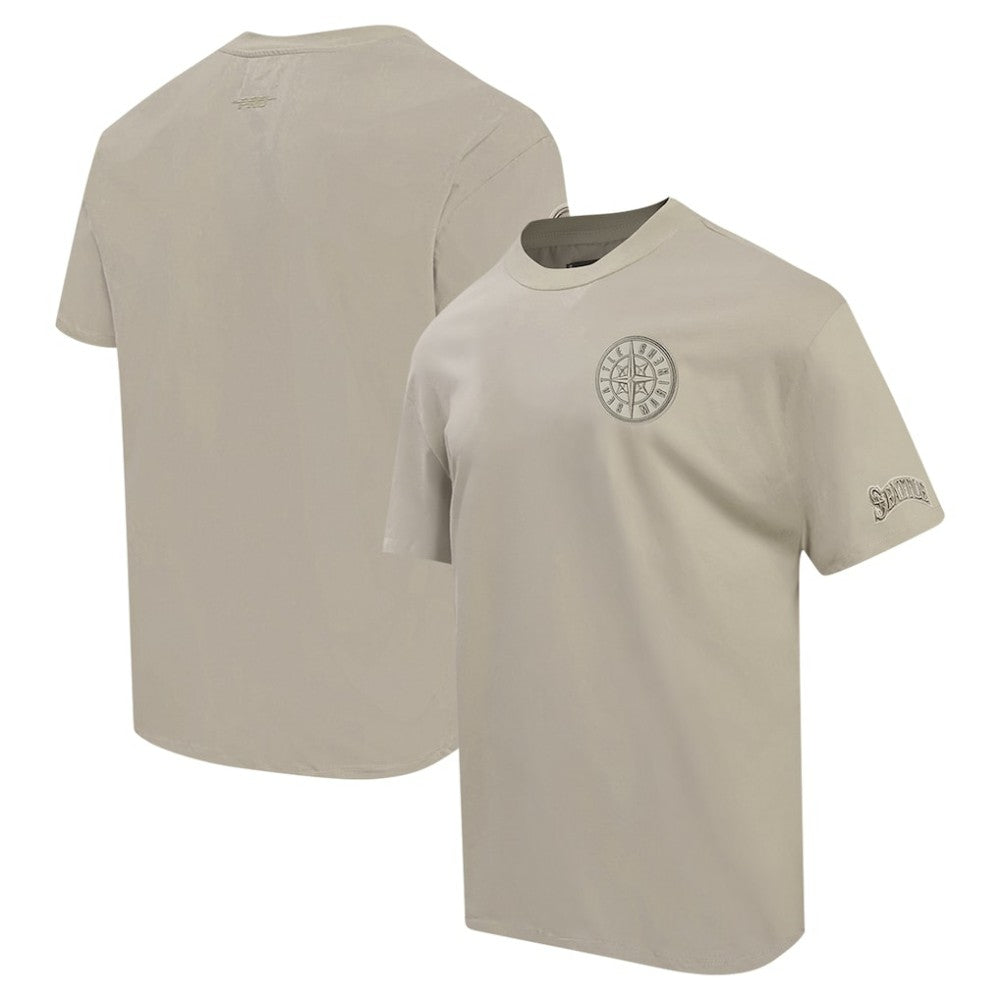 Seattle Mariners Pro Standard Oversized Neutral CJ Dropped Shoulders T-Shirt - Tan T-shirts