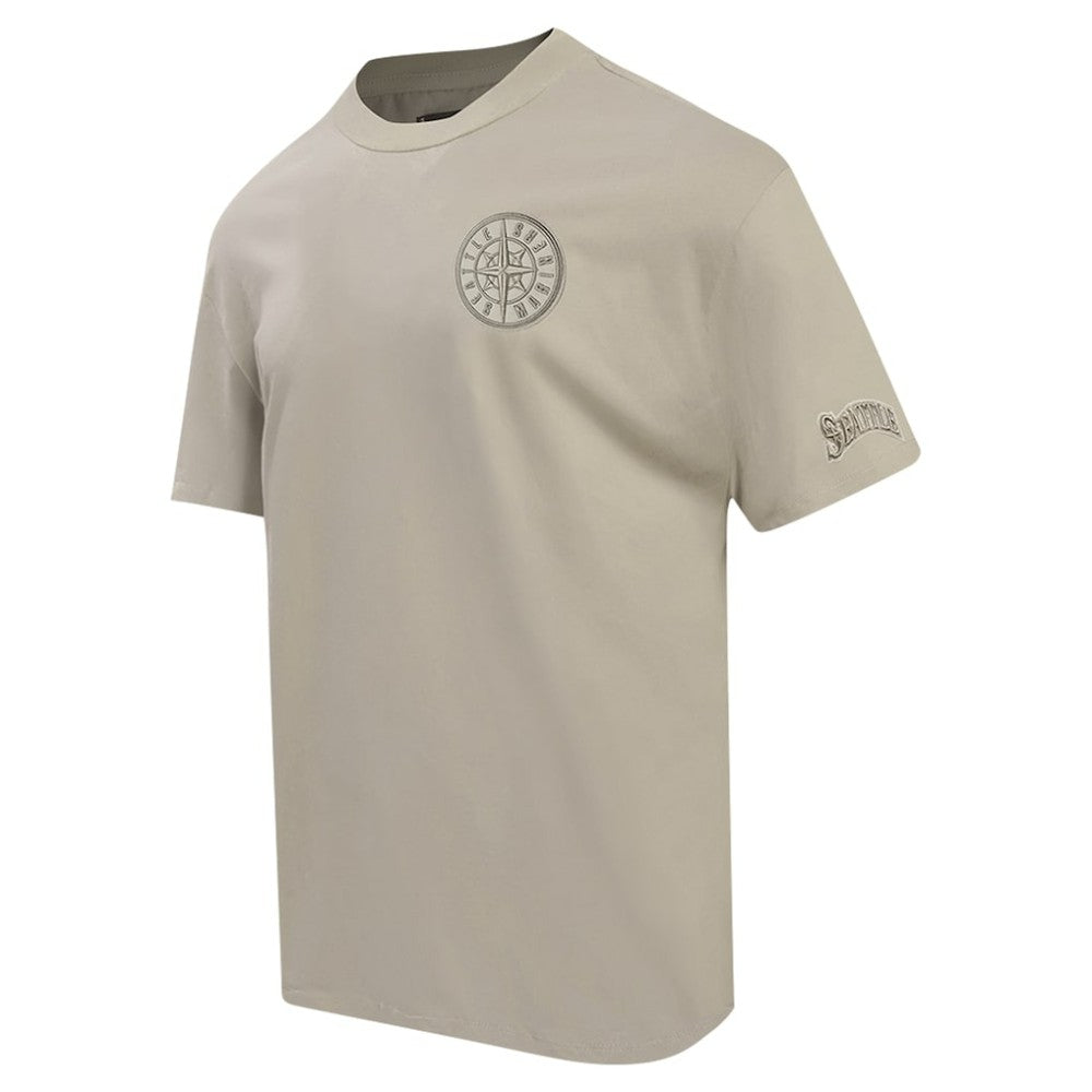 Seattle Mariners Pro Standard Oversized Neutral CJ Dropped Shoulders T-Shirt - Tan T-shirts