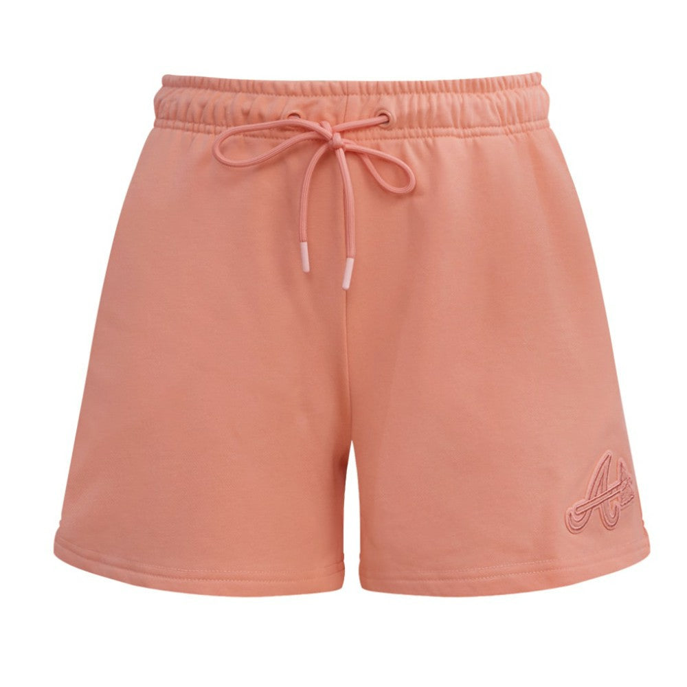 Atlanta Braves Pro Standard Women's Neutral Fleece Shorts - Pink Shorts