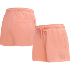 Los Angeles Dodgers Pro Standard Women's Neutral Fleece Shorts - Pink Shorts