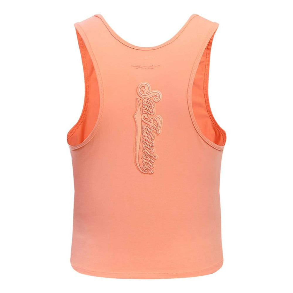 San Francisco Giants Pro Standard Women's Neutral Fitted Racerback Tank Top - Pink Tanks