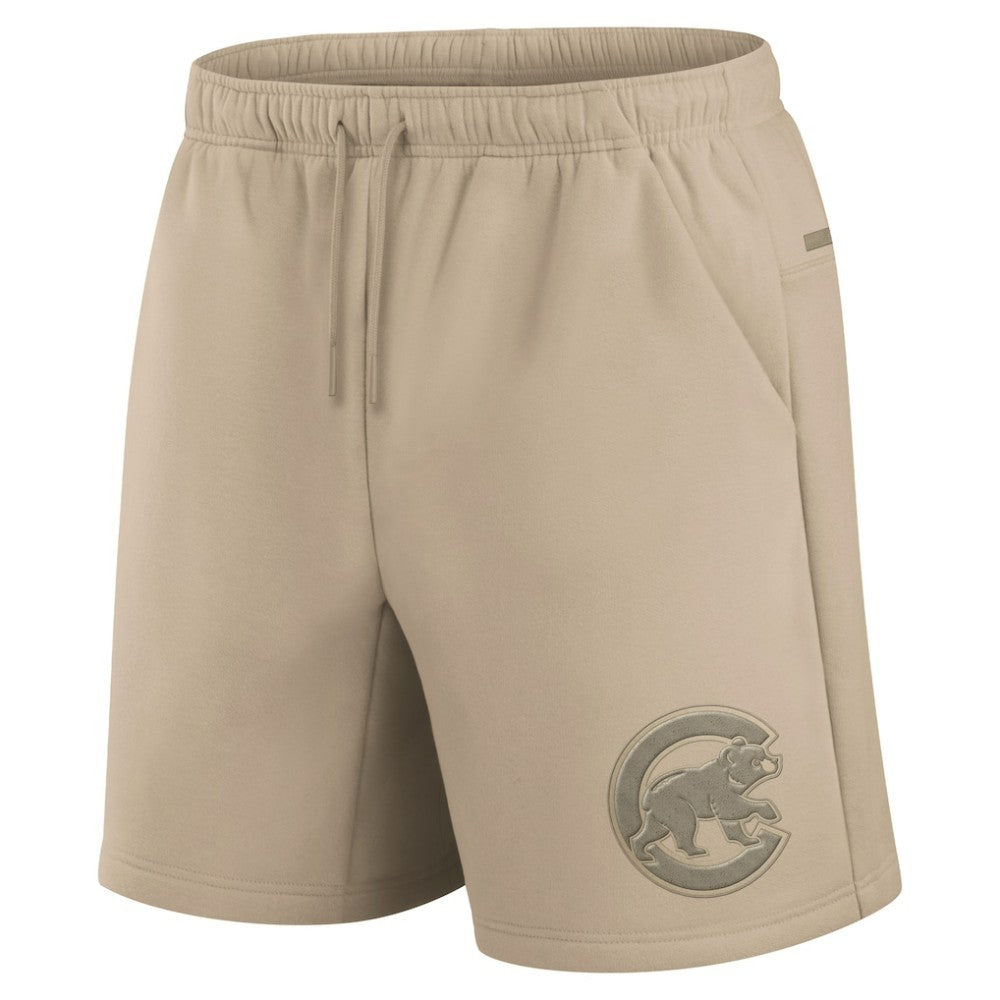 Chicago Cubs Fanatics Unisex Elements Super Soft Fleece Shorts - Khaki Shorts