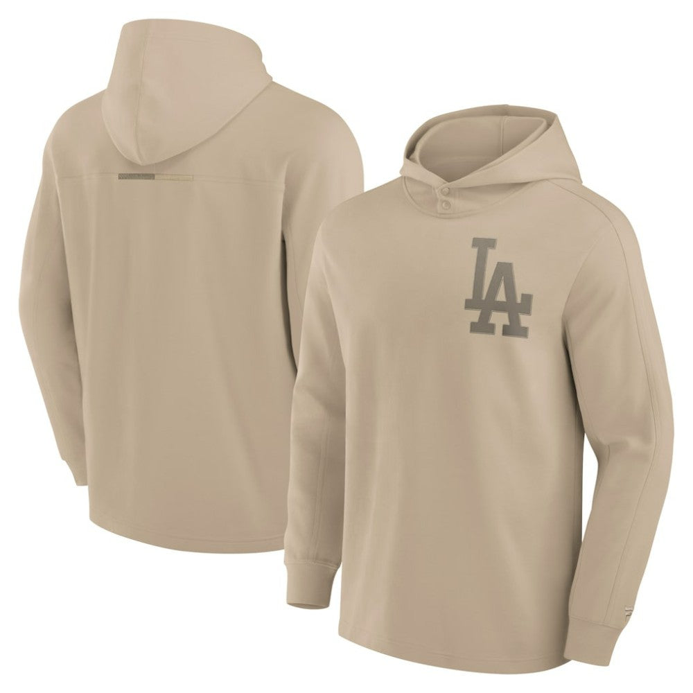 Los Angeles Dodgers Fanatics Elements Lightweight Fleece Hoodie - Khaki Hoodies