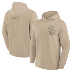 St. Louis Cardinals Fanatics Elements Lightweight Fleece Hoodie - Khaki Hoodies
