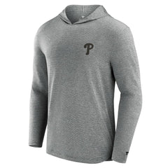Philadelphia Phillies Fanatics Front Office Tech Lightweight Hoodie T-Shirt - Black Hoodies