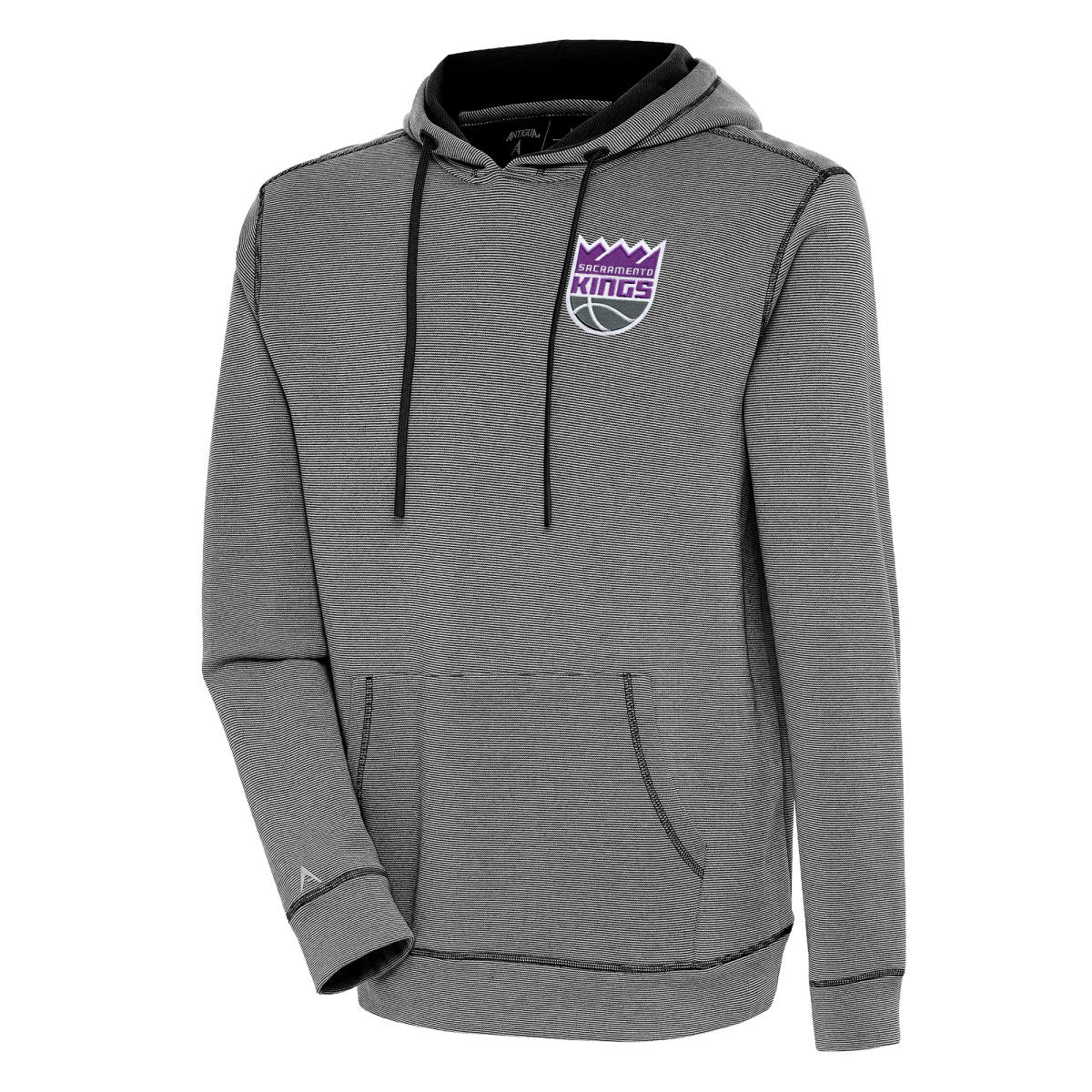 Sacramento Kings Antigua Axe Bunker Tri-Blend Pullover Hoodie Black outlet