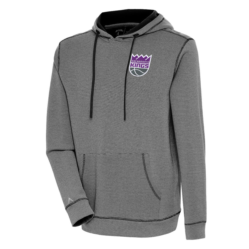 Sacramento Kings Antigua Axe Bunker Tri-Blend Pullover Hoodie Black outlet