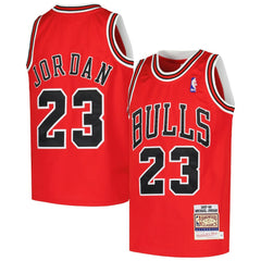 Michael Jordan Chicago Bulls Youth Hardwood Classics 1997/98 Authentic Jersey Red - Mitchell & Ness