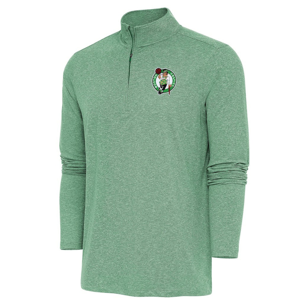 Boston Celtics Antigua Hunk Quarter-Zip Pullover Top Kelly Green outlet