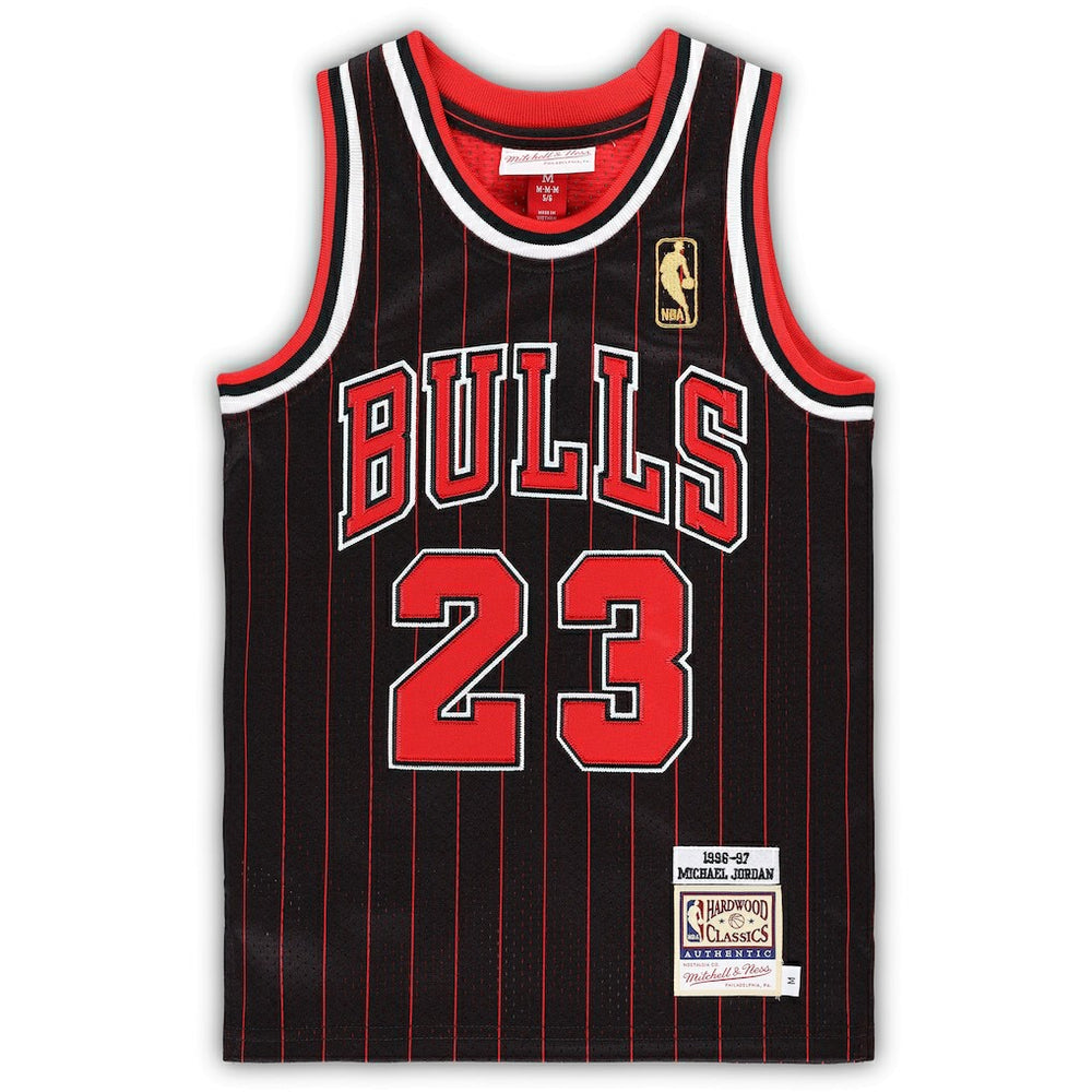 Michael Jordan Chicago Bulls Preschool 1996/97 Hardwood Classics Authentic Jersey Black - Mitchell & Ness