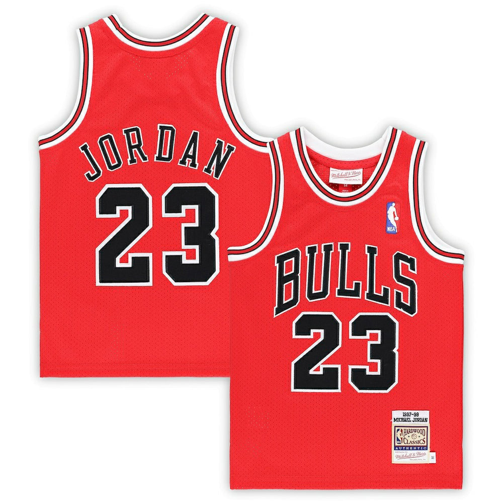 Michael Jordan Chicago Bulls Preschool 1997/98 Hardwood Classics Authentic Jersey Red - Mitchell & Ness