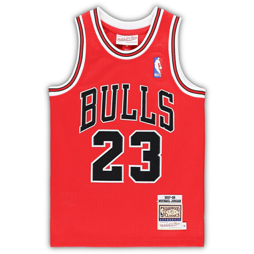 Michael Jordan Chicago Bulls Preschool 1997/98 Hardwood Classics Authentic Jersey Red - Mitchell & Ness