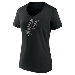 Victor Wembanyama San Antonio Spurs Women's Playmaker Name & Number V-Neck T-Shirt Black