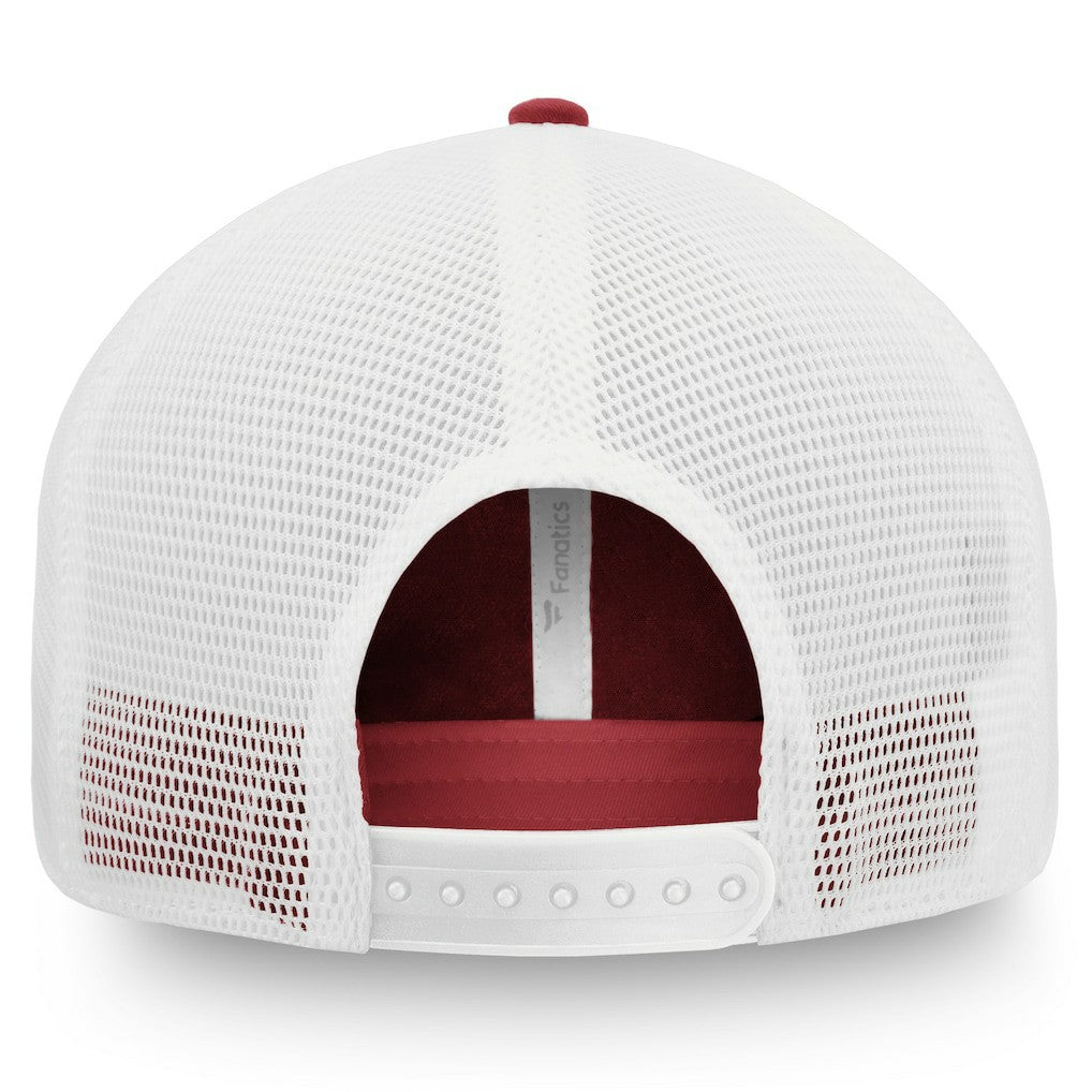 Arizona Cardinals Iconic Defender Trucker Adjustable Hat - Cardinal/White Hats