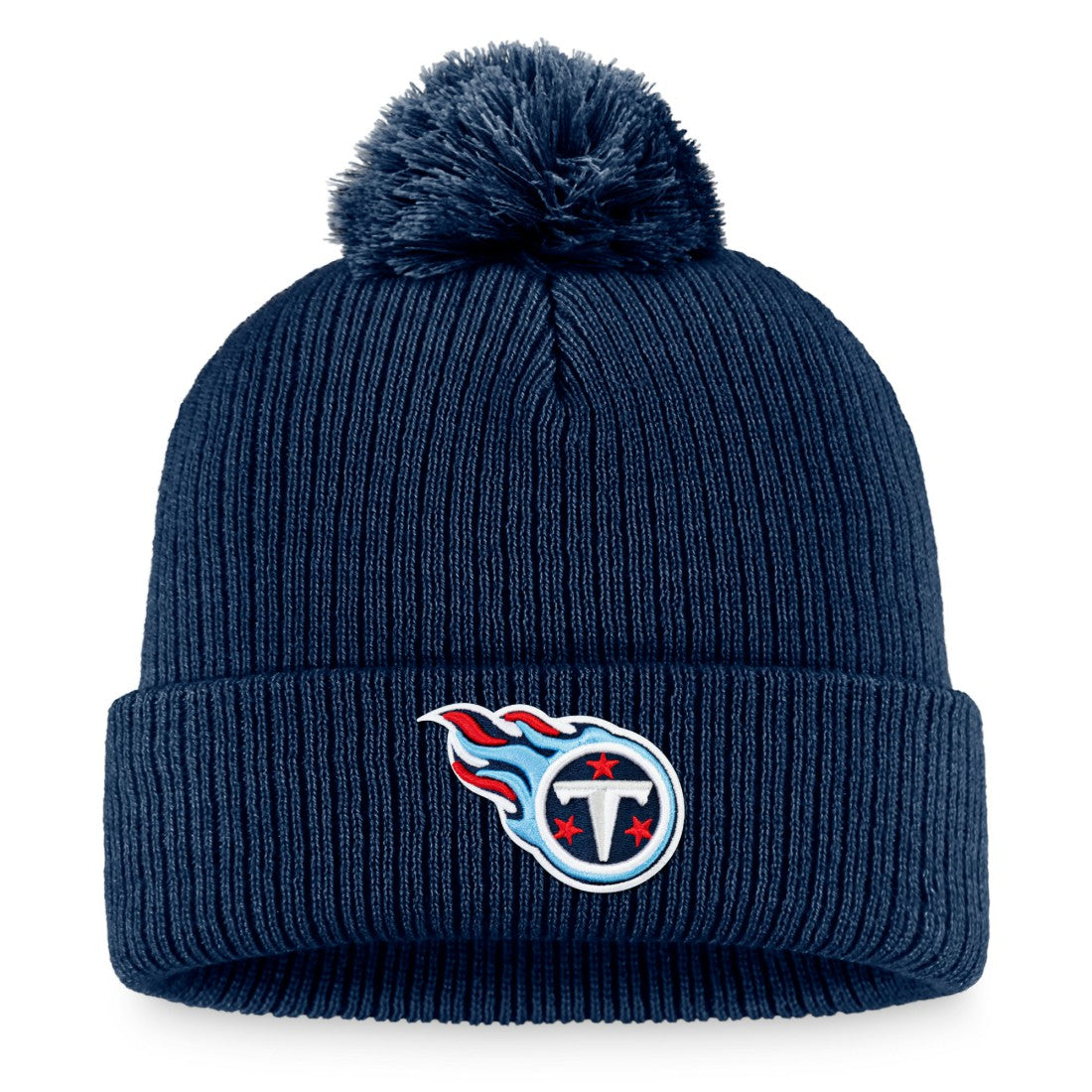 Tennessee Titans Women's Cuffed Knit Hat with Pom - Navy Hats