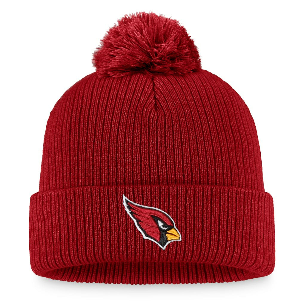 Arizona Cardinals Women's Logo Cuffed Knit Hat with Pom - Cardinal Hats