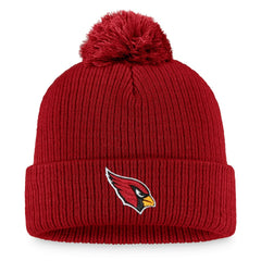 Arizona Cardinals Women's Logo Cuffed Knit Hat with Pom - Cardinal Hats