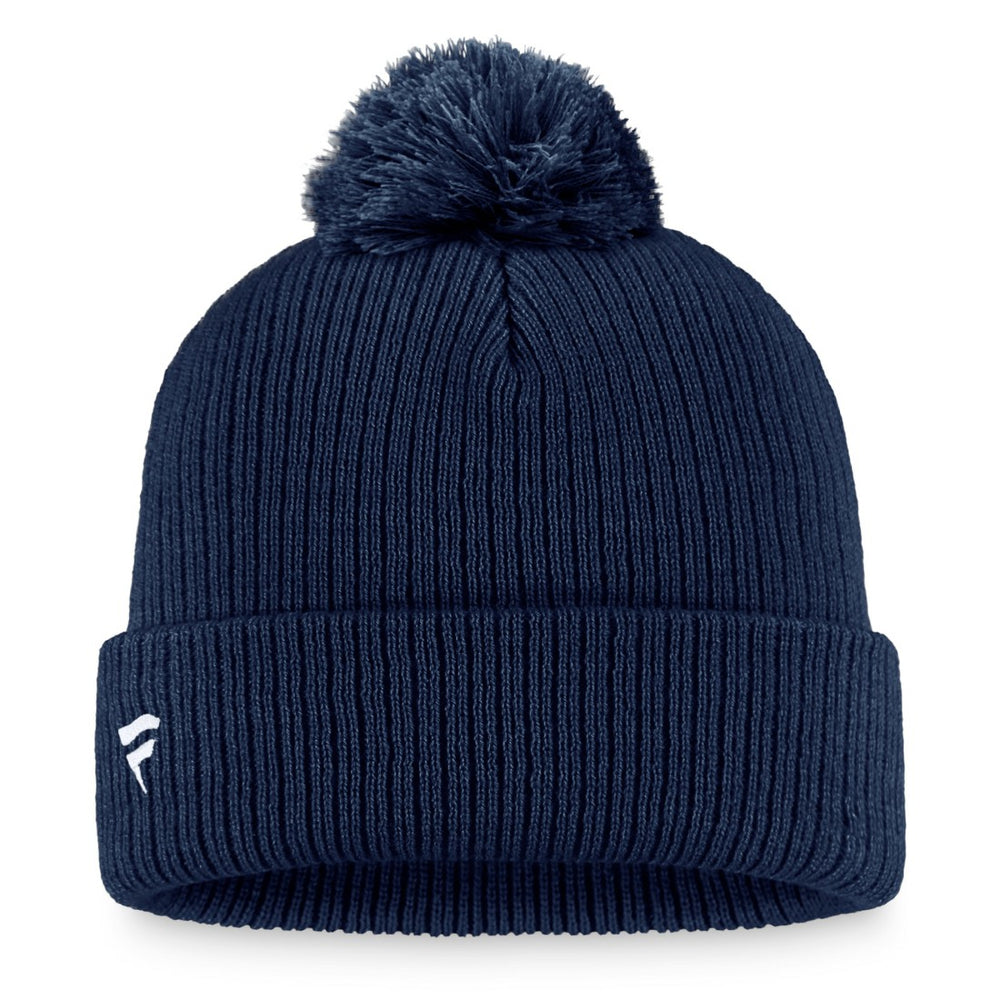 Tennessee Titans Women's Logo Cuffed Knit Hat with Pom - Navy Hats