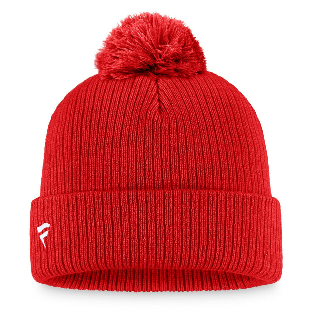 Tampa Bay Buccaneers Women's Logo Cuffed Knit Hat with Pom - Cardinal Hats