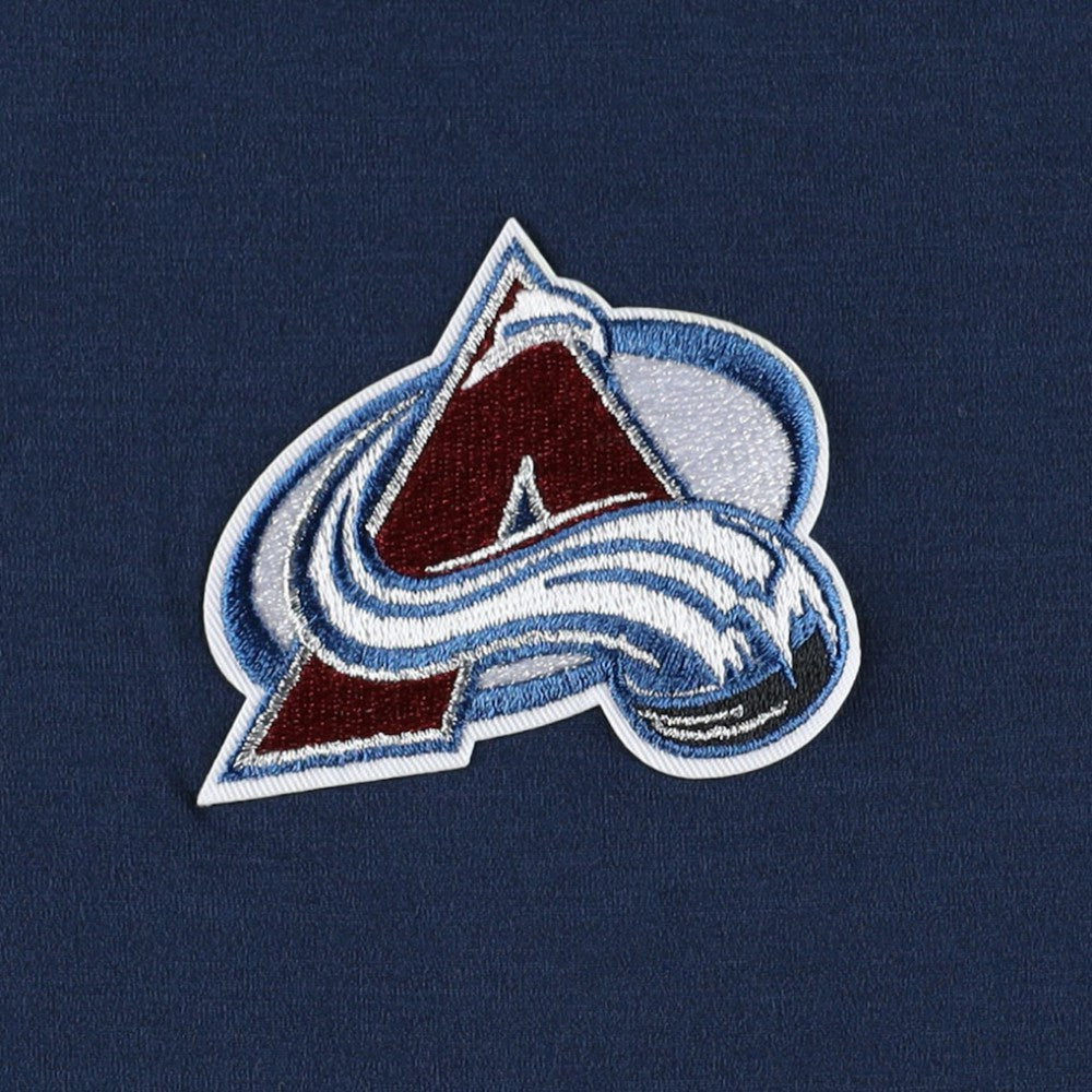 Colorado Avalanche Antigua Spikes Raglan Quarter-Zip Hoodie - Heather Navy | US 200360260
