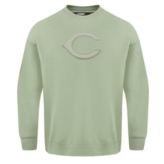 Cincinnati Reds Pro Standard Neutral Drop Shoulder Pullover Sweatshirt - Green Pullover