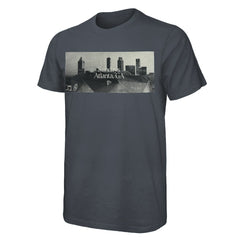 Atlanta Falcons Majestic Threads Sundays Skyline T-Shirt - Gray T-shirts