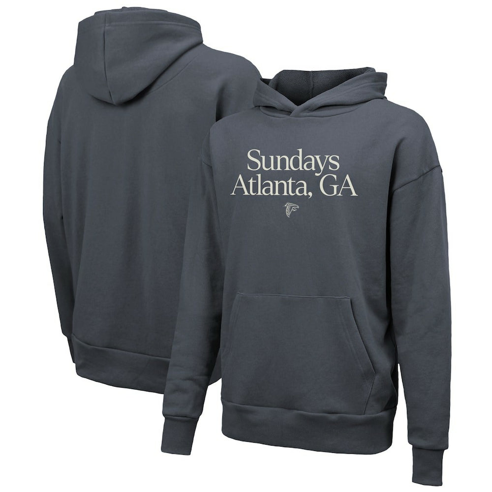 Atlanta Falcons Majestic Threads Unisex Sundays Pullover Hoodie - Gray Hoodies