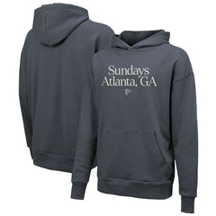 Atlanta Falcons Majestic Threads Unisex Sundays Pullover Hoodie - Gray Hoodies