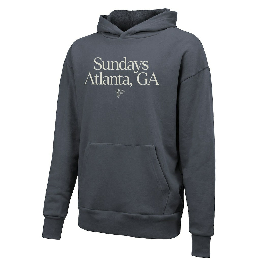 Atlanta Falcons Majestic Threads Unisex Sundays Pullover Hoodie - Gray Hoodies