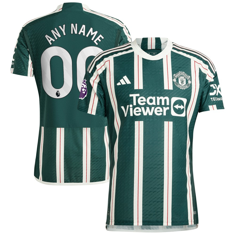 Manchester United 2023/24 Away Custom Jersey Green - Adidas outlet