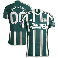 Manchester United 2023/24 Away Custom Jersey Green - Adidas outlet
