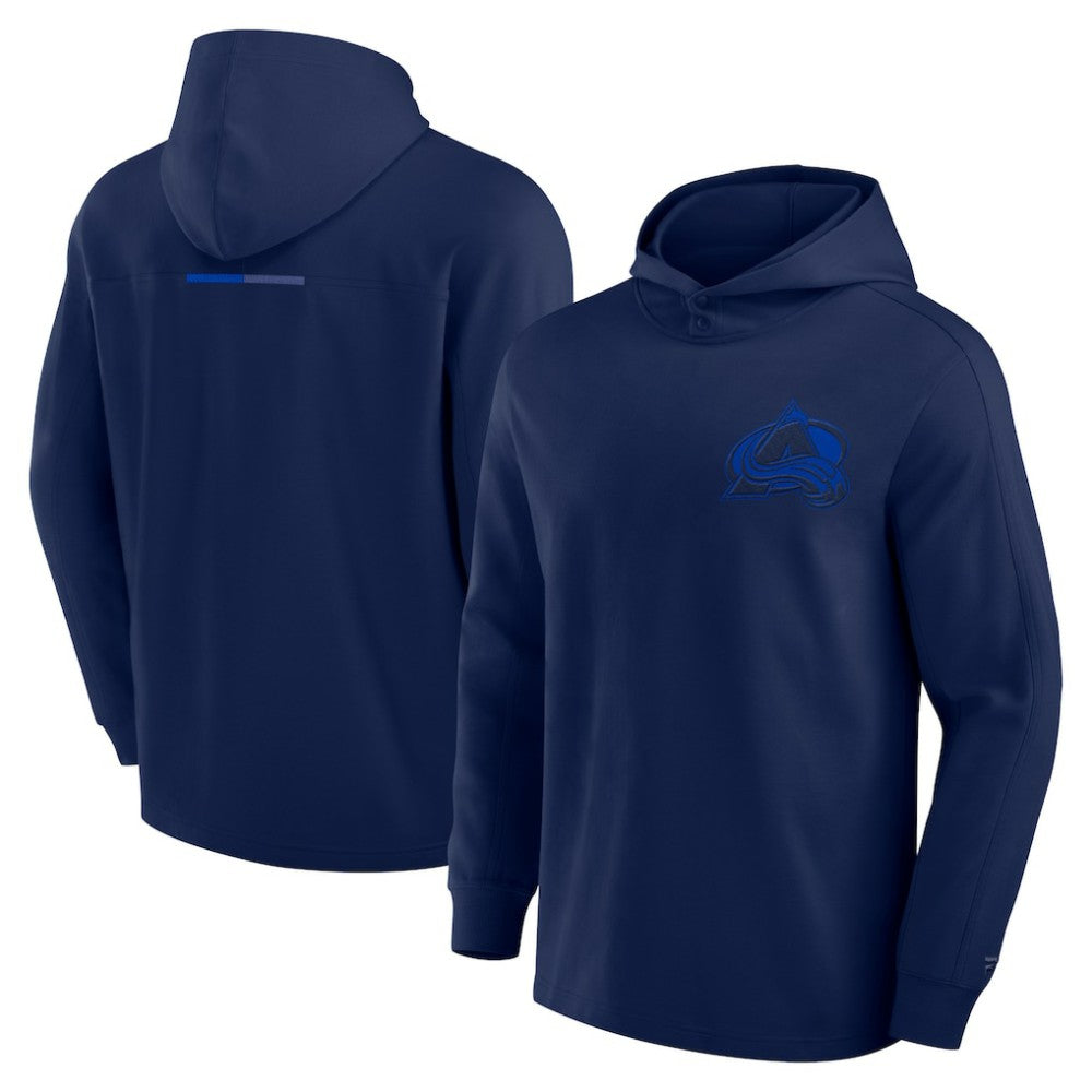 Colorado Avalanche Fanatics Elements Lightweight Tri-Blend Fleece Hoodie - Navy | US 200363647