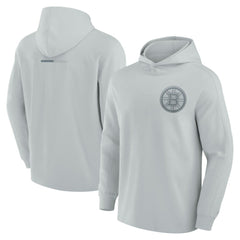 Boston Bruins Fanatics Elements Lightweight Tri-Blend Fleece Hoodie - Gray | US 200363649