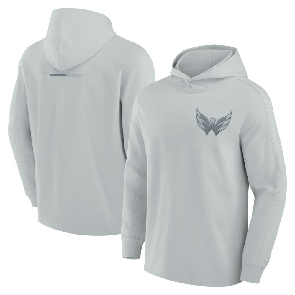 Washington Capitals Fanatics Elements Lightweight Tri-Blend Fleece Hoodie - Gray | US 200363650