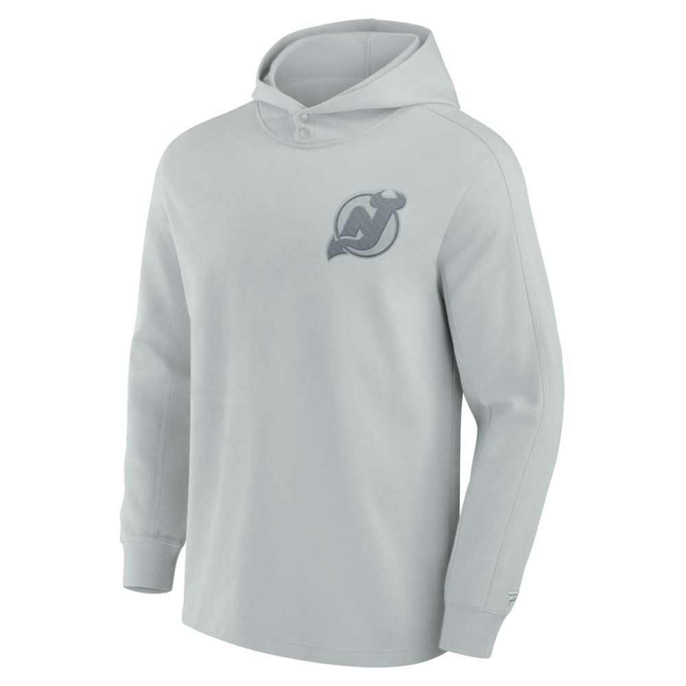 New Jersey Devils Fanatics Elements Lightweight Tri-Blend Fleece Hoodie - Gray | US 200363651