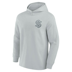 Seattle Kraken Fanatics Elements Lightweight Tri-Blend Fleece Hoodie - Gray | US 200363656