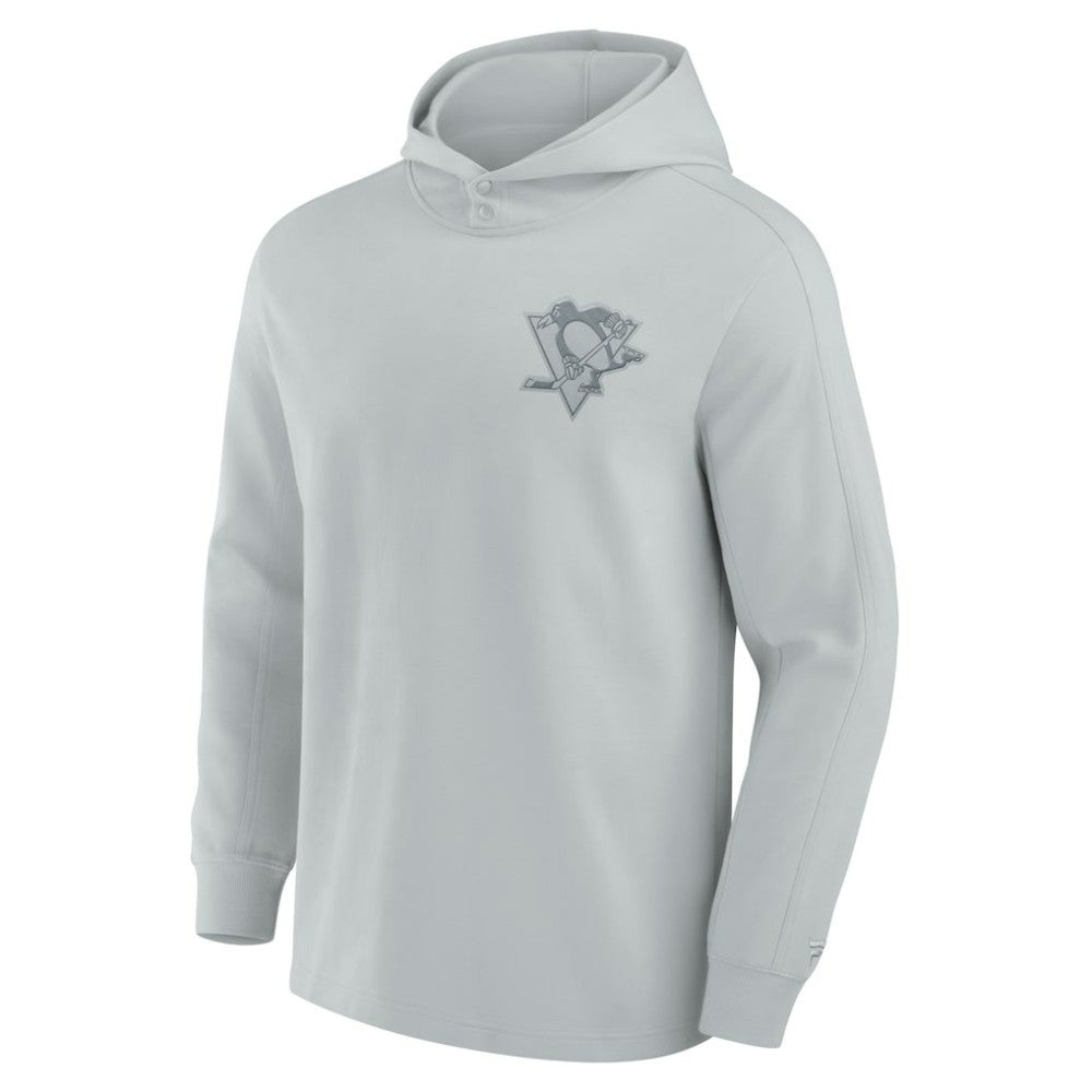 Pittsburgh Penguins Fanatics Elements Lightweight Tri-Blend Fleece Hoodie - Gray | US 200363658