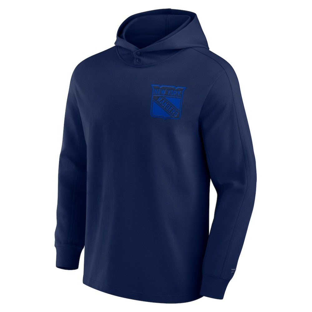 New York Rangers Fanatics Elements Lightweight Tri-Blend Fleece Hoodie - Navy | US 200363659