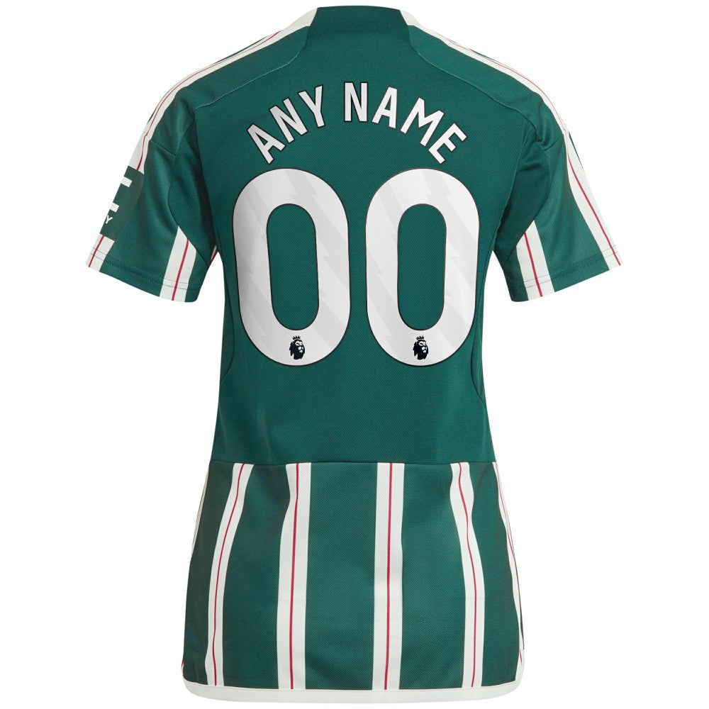 Manchester United Women's 2023/24 Away Replica Custom Jersey Green - Adidas discount