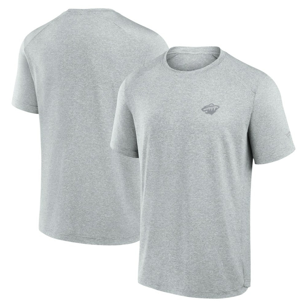 Minnesota Wild Fanatics Front Office Tech T-Shirt - Gray | US 200363785